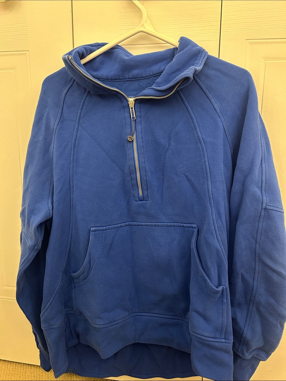 lululemon athletica Royal Blue Long Scuba half zip